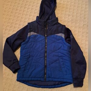 Pacific Trail outdoor coat in blue/navy - boys size 8/Small.